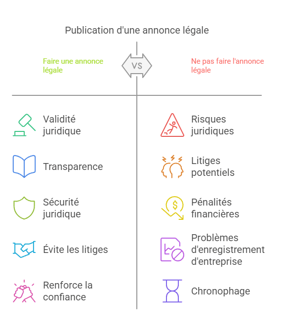 pourquoi faire une annonce légale