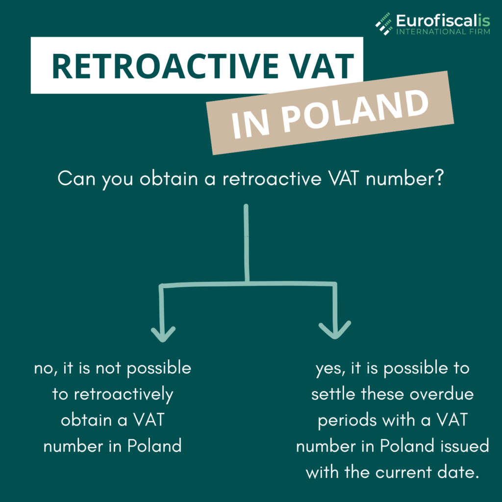 retroactive vat in poland can i settle VAT in poland