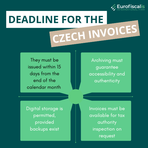 deadline for the czech invoices invoicing in the czech republic deadline for invoices in czech republic invoicing in czech republic